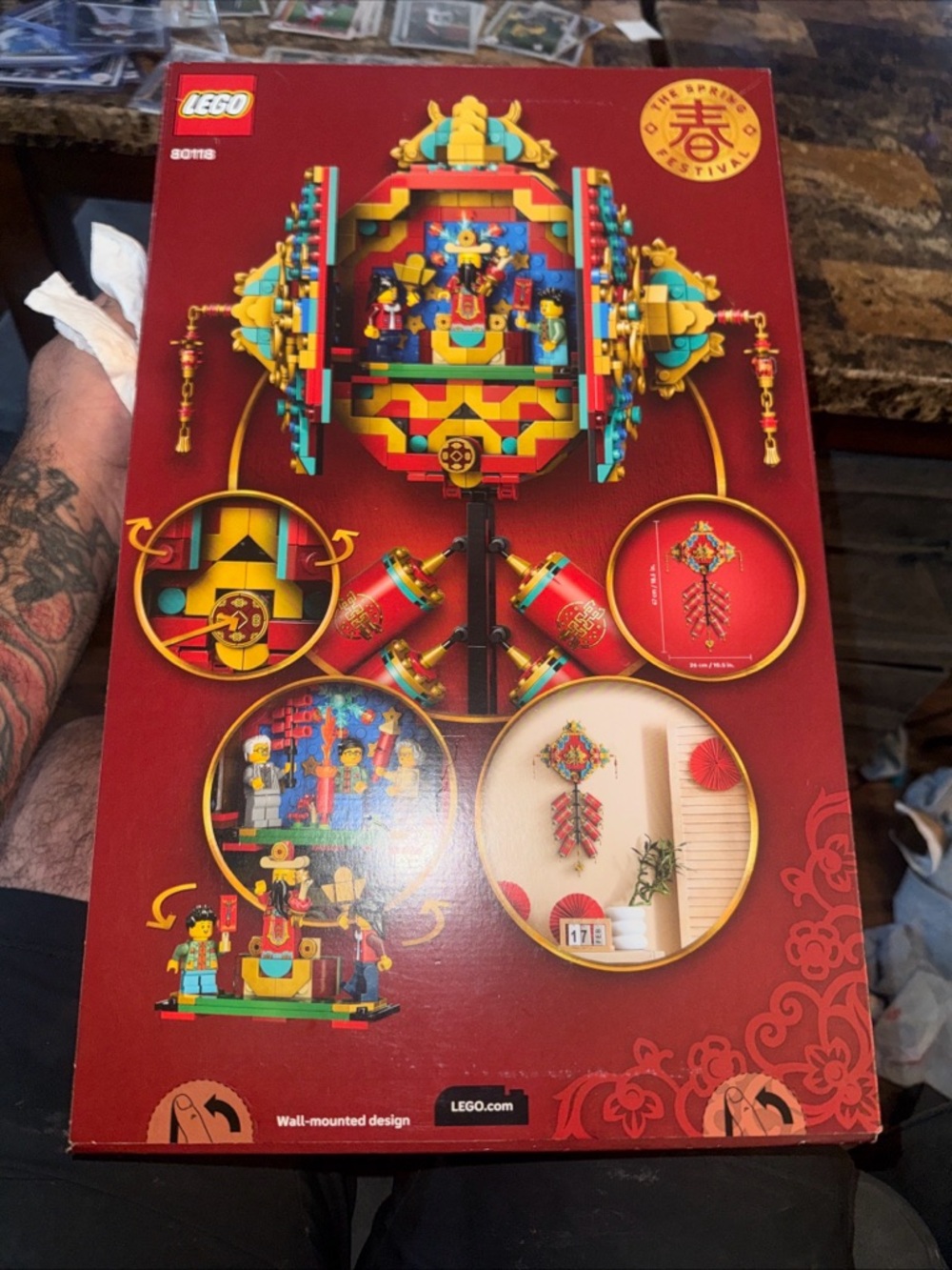 LEGO Red, Gold and Turquoise Fortune Firecracker Display #80118